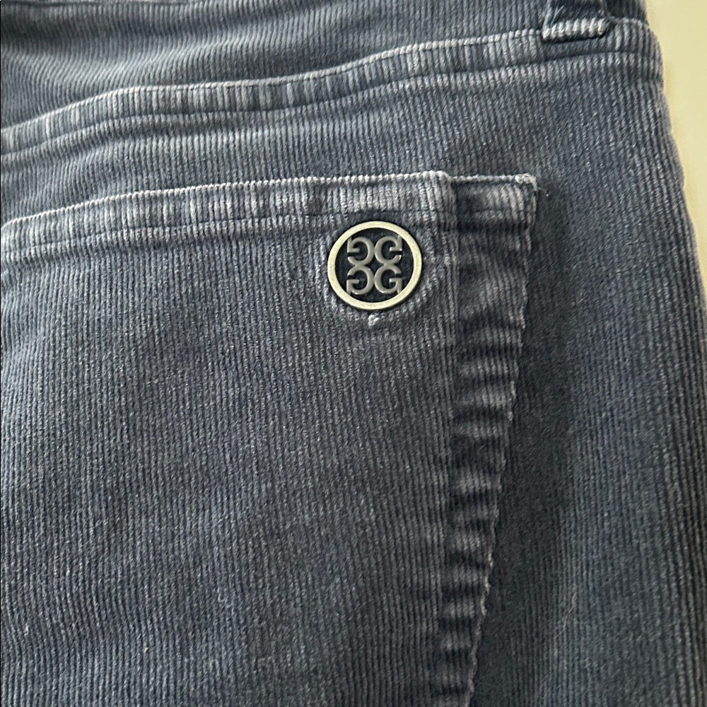 G/Fore High Stretch Cords Sz 32 Twilight/Navy Blue Active/Golf/Corduroys - Picture 5 of 11